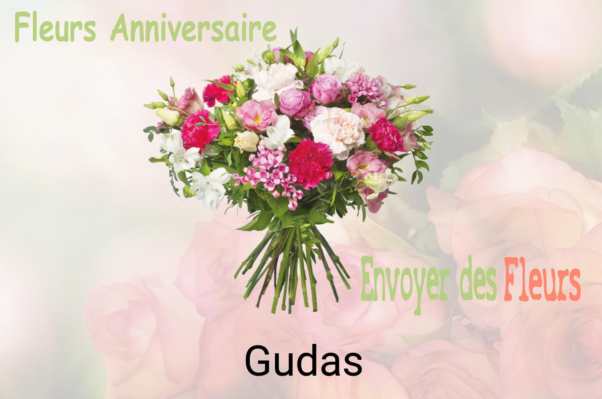 Bouquet de fleurs d’anniversaire livré à Gudas